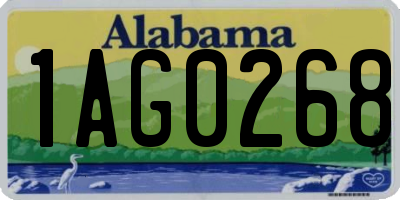 AL license plate 1AG0268