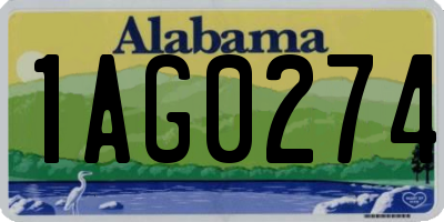 AL license plate 1AG0274