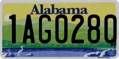 AL license plate 1AG0280
