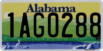 AL license plate 1AG0288