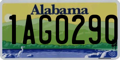 AL license plate 1AG0290