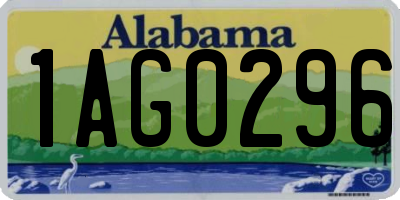 AL license plate 1AG0296