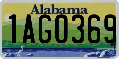 AL license plate 1AG0369