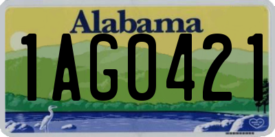 AL license plate 1AG0421