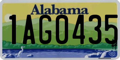 AL license plate 1AG0435