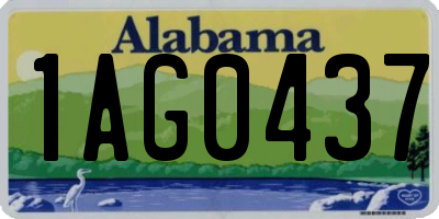 AL license plate 1AG0437