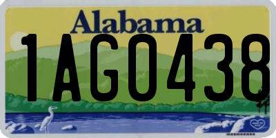 AL license plate 1AG0438