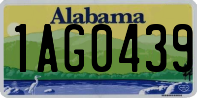 AL license plate 1AG0439