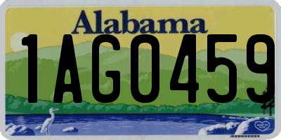 AL license plate 1AG0459