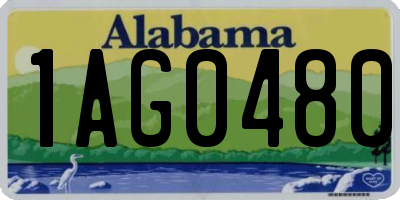 AL license plate 1AG0480