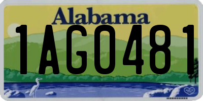 AL license plate 1AG0481