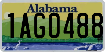 AL license plate 1AG0488