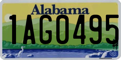 AL license plate 1AG0495