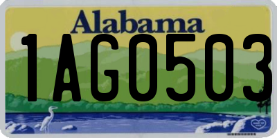 AL license plate 1AG0503