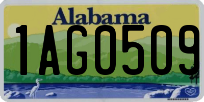 AL license plate 1AG0509