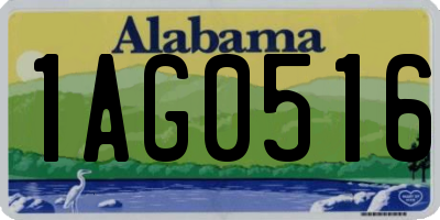 AL license plate 1AG0516
