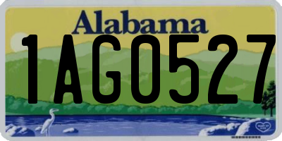 AL license plate 1AG0527