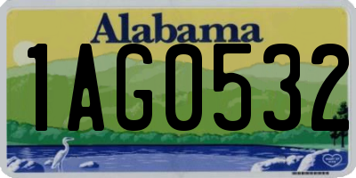 AL license plate 1AG0532
