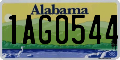 AL license plate 1AG0544