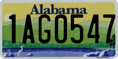 AL license plate 1AG0547