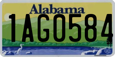 AL license plate 1AG0584
