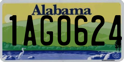 AL license plate 1AG0624
