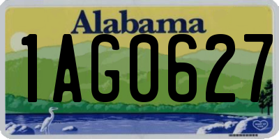 AL license plate 1AG0627