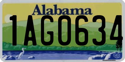 AL license plate 1AG0634