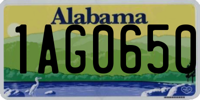 AL license plate 1AG0650