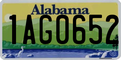 AL license plate 1AG0652