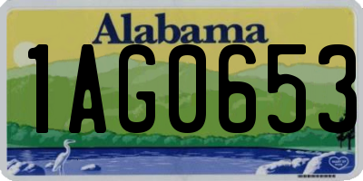 AL license plate 1AG0653