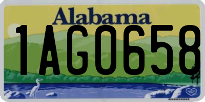 AL license plate 1AG0658