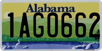 AL license plate 1AG0662