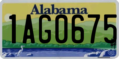 AL license plate 1AG0675