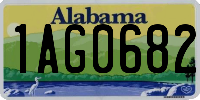 AL license plate 1AG0682