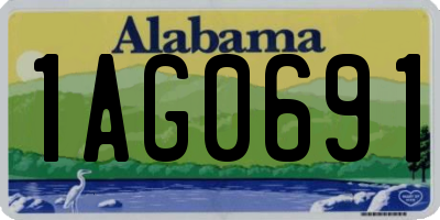 AL license plate 1AG0691