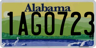 AL license plate 1AG0723