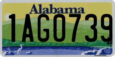 AL license plate 1AG0739