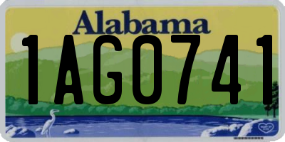 AL license plate 1AG0741