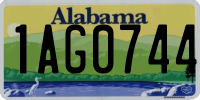 AL license plate 1AG0744