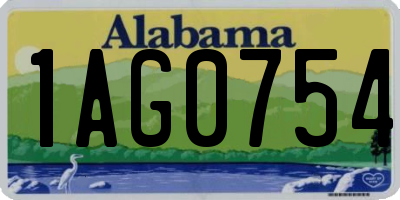AL license plate 1AG0754