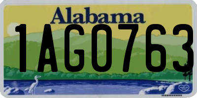 AL license plate 1AG0763