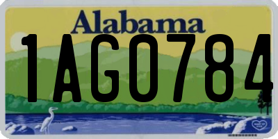 AL license plate 1AG0784