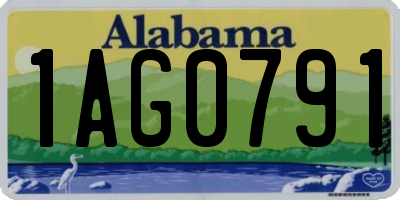AL license plate 1AG0791