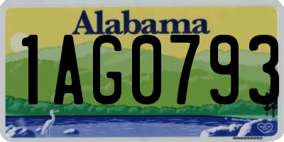 AL license plate 1AG0793