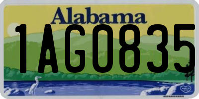 AL license plate 1AG0835