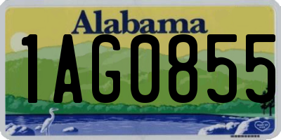 AL license plate 1AG0855