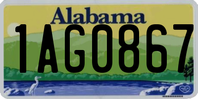 AL license plate 1AG0867
