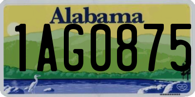 AL license plate 1AG0875