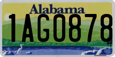 AL license plate 1AG0878